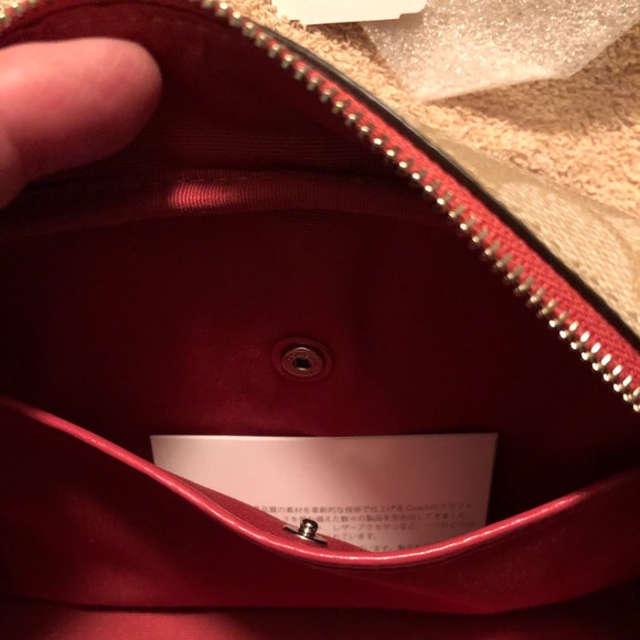 Coach Cosmetic Bag with Hearts Motif - Picture 9 of 10